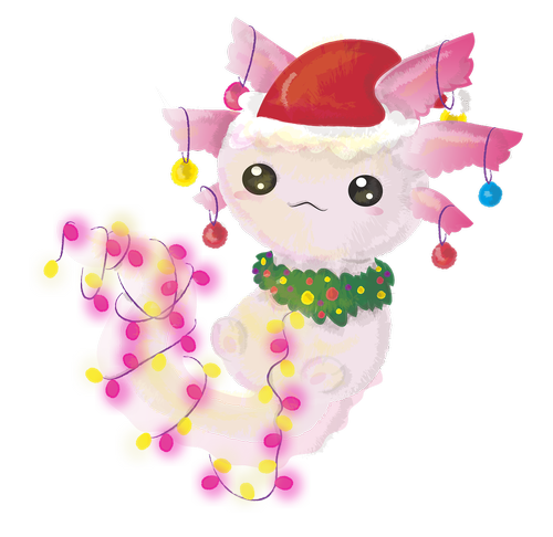 axolotl  axolotl christmas  christmas