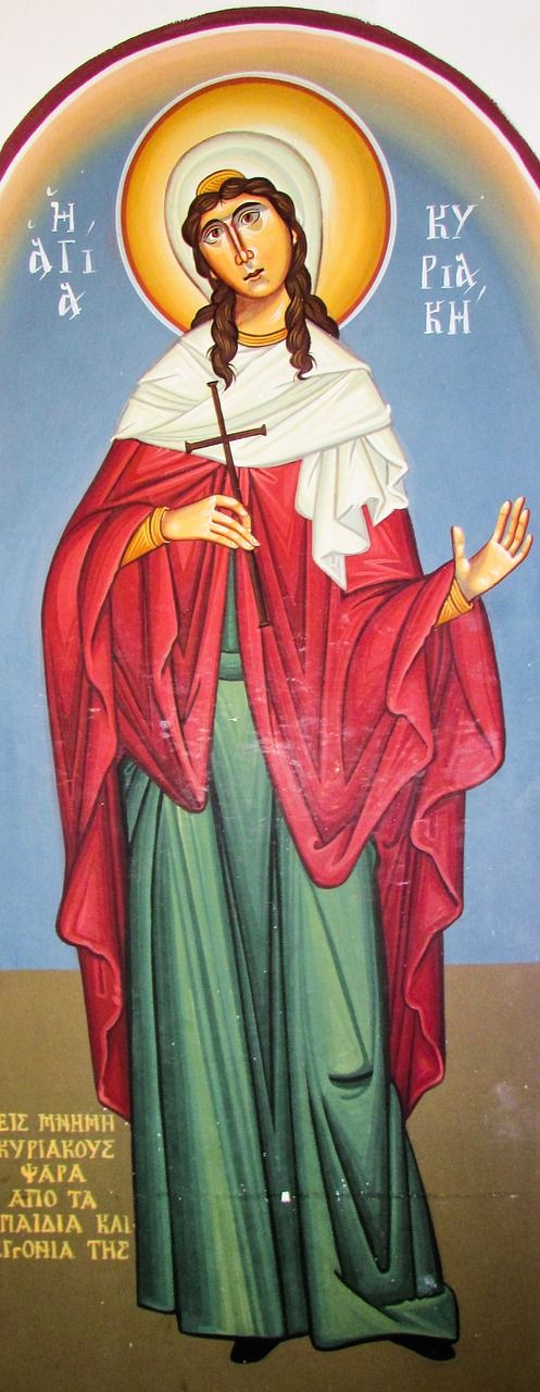 ayia kyriaki saint iconography