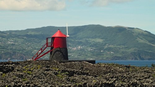 azores  pico island  red mill