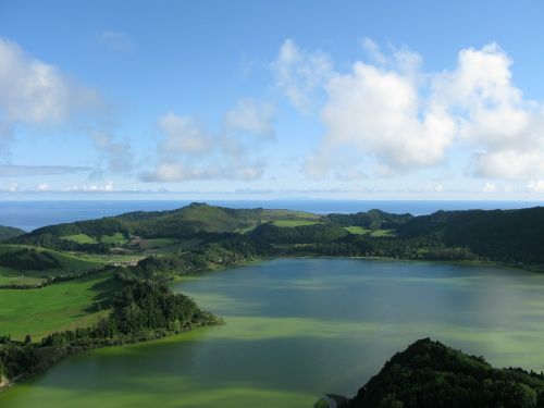 azores lake green