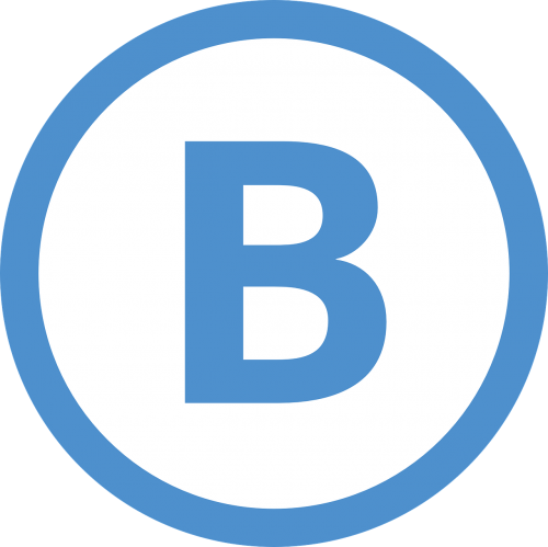 b sign symbol