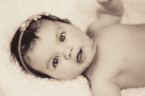 baby sepia hairband