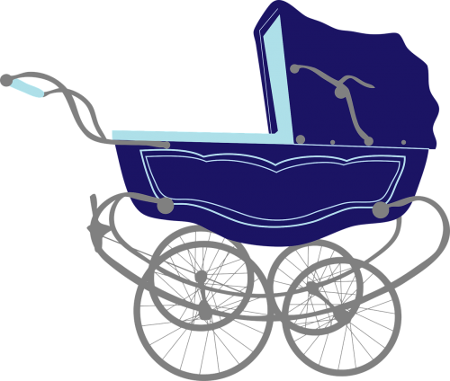 baby blue carriage