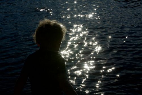 baby beach sunset