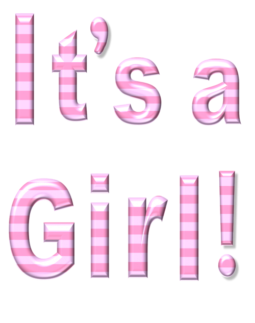 baby girl announcement
