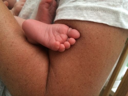 baby man foot