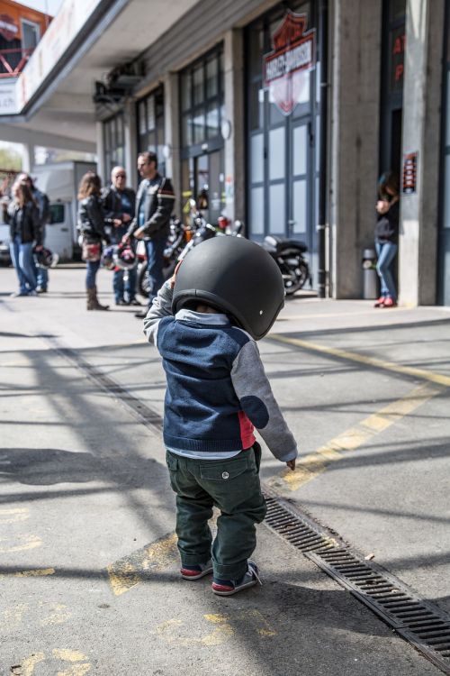 baby biker harley motorcycle