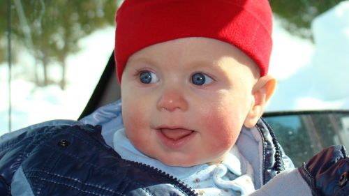 baby boy winter red hat