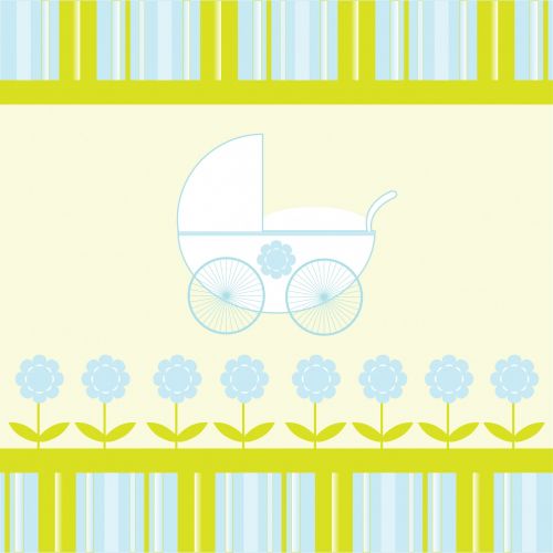 Baby Boy Stroller Background