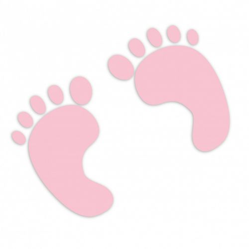 baby footprint baby footprints pink