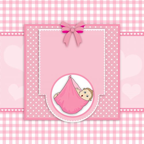 Baby Girl Card Cute