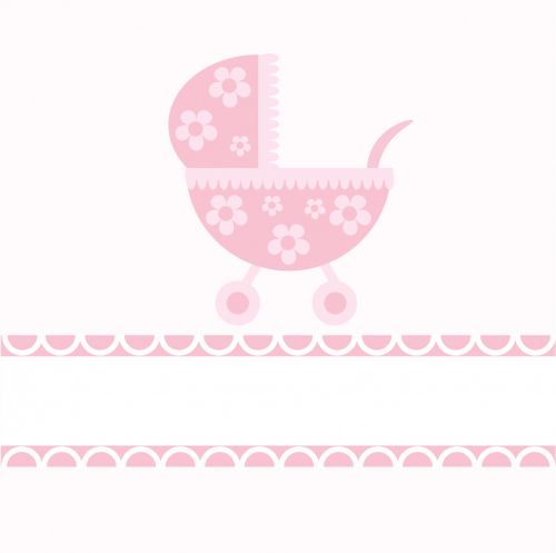 Baby Girl Stroller Background