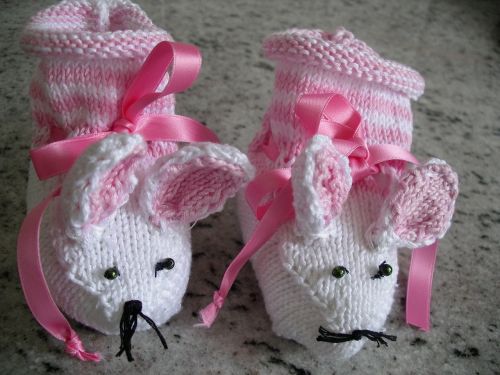 baby shoes first born shoes knit homemade socks mice