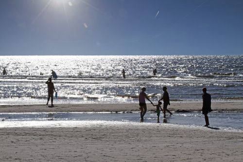 back light beach sand beach