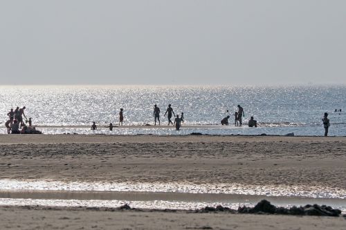 back light beach sand beach