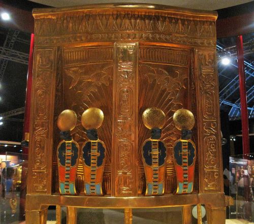 Back Of Tutankhamun&#039;s Throne