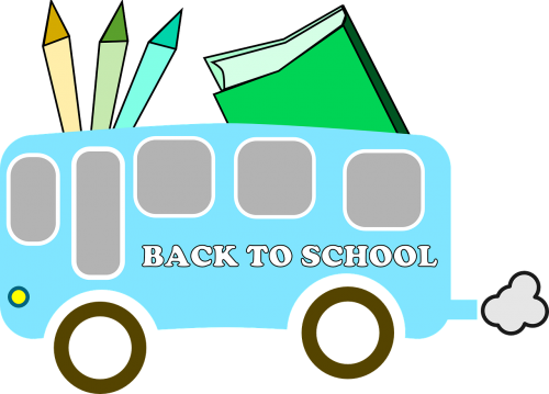 back to school bus back
