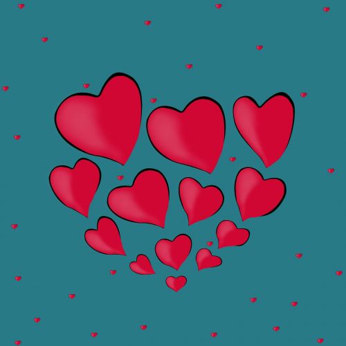 background desktop hearts