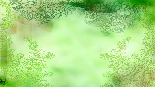 background green floral