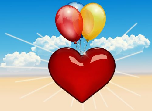 background balloon heart