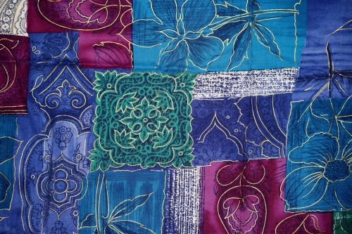 background patchwork flowers