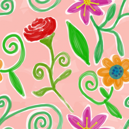 background colorful floral
