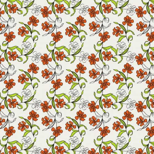 background flowers orange