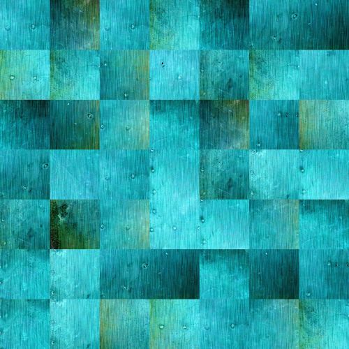 background squares blue green