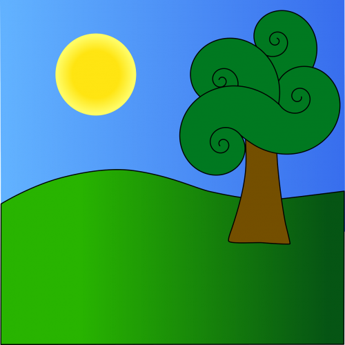 background landscape tree