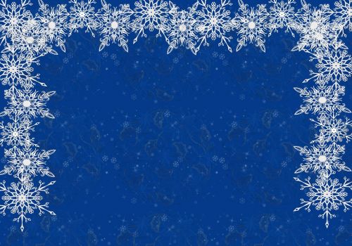 background blue snowflakes