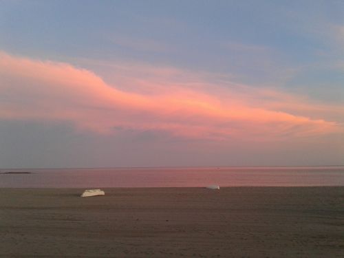 background sunset beach