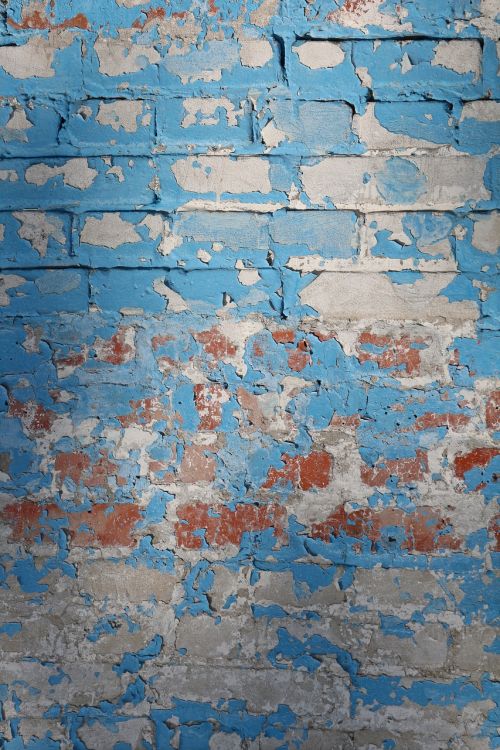 background brick wall blue