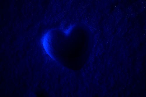 background heart blue