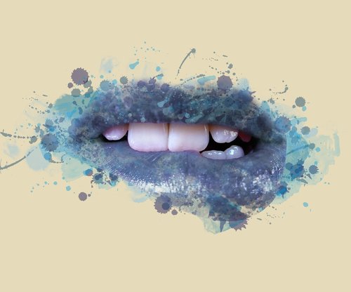 background  mouth  lips