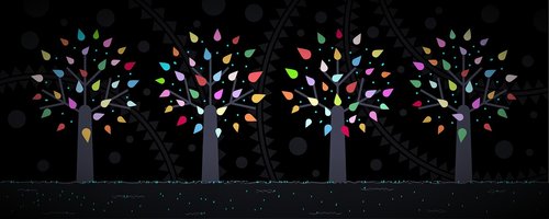 background  tree  stylized