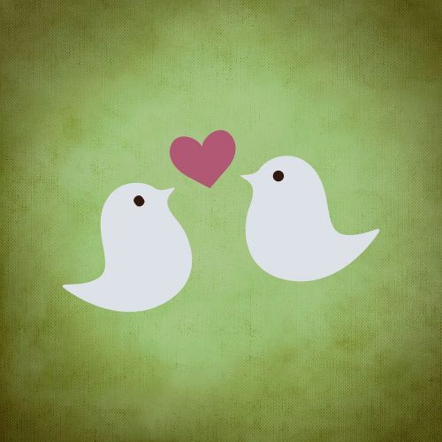 background birds heart
