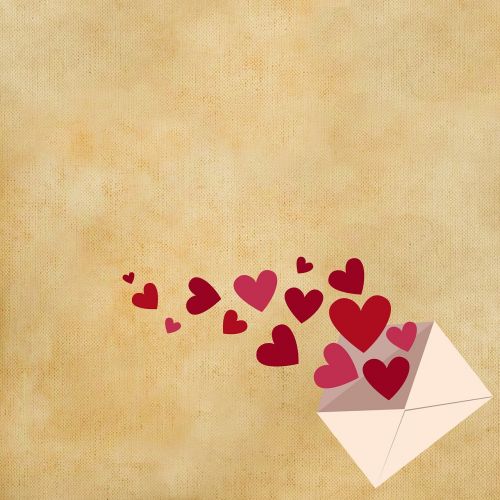 background letters heart