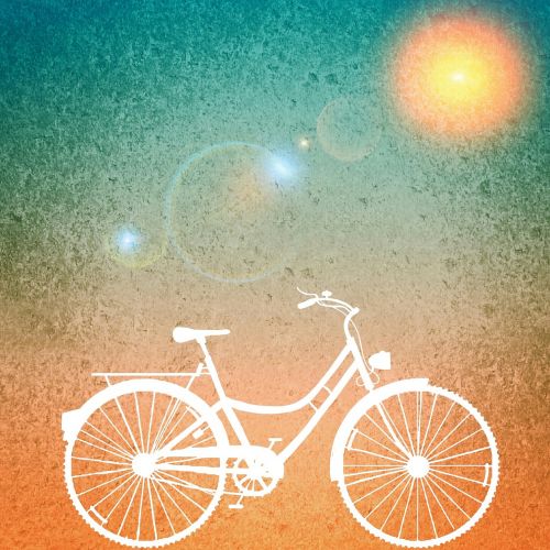 background sun bike