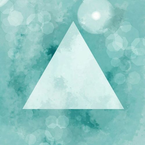 background light blue triangle