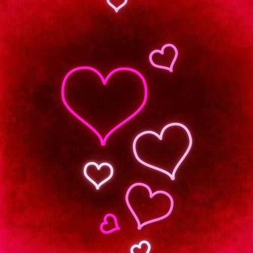 background image red heart