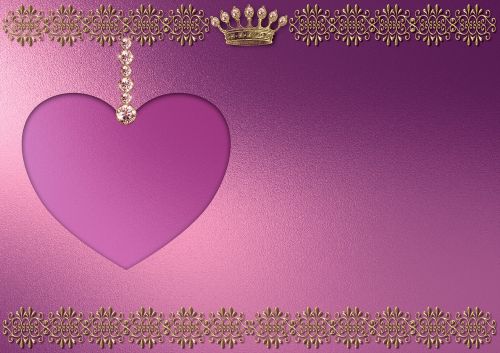 background image gold heart