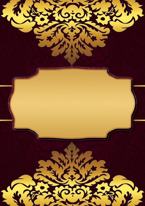 background image  gold  ornaments