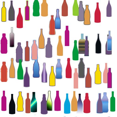 Background Of Bottles