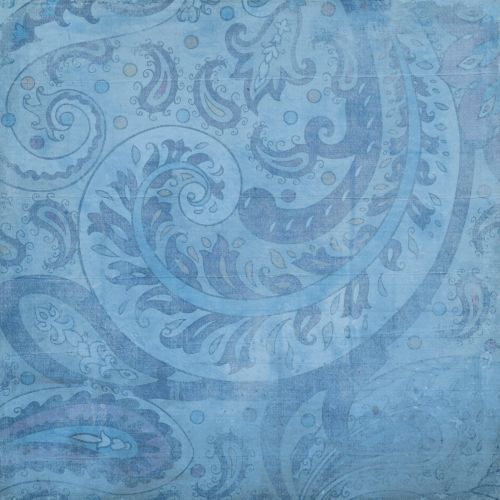 Background Scrapbook Blue Paisley