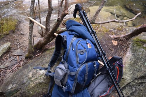 backpack tripod hiking