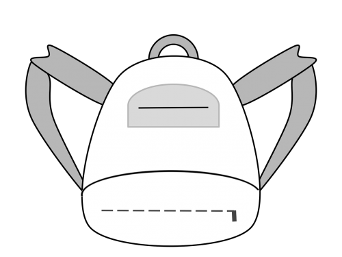 backpack trip white