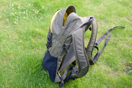 backpack  grass  travel