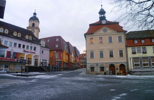 bad salzungen thuringia germany town hall