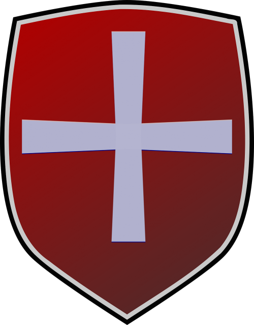 badge shield cross