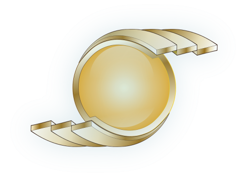 badge sphere ribbon